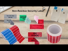 PET Duurzaam Tamper Proof Seal Stickers Nul Open veiligheidslabel Voor verpakking