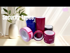 Betrouwbare rode tamper proof tape voor ultraveilige productbescherming