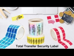 Eenmalig gebruik Tamperproof Food Labels Anti-diefstal garantie Afdichting Sticker